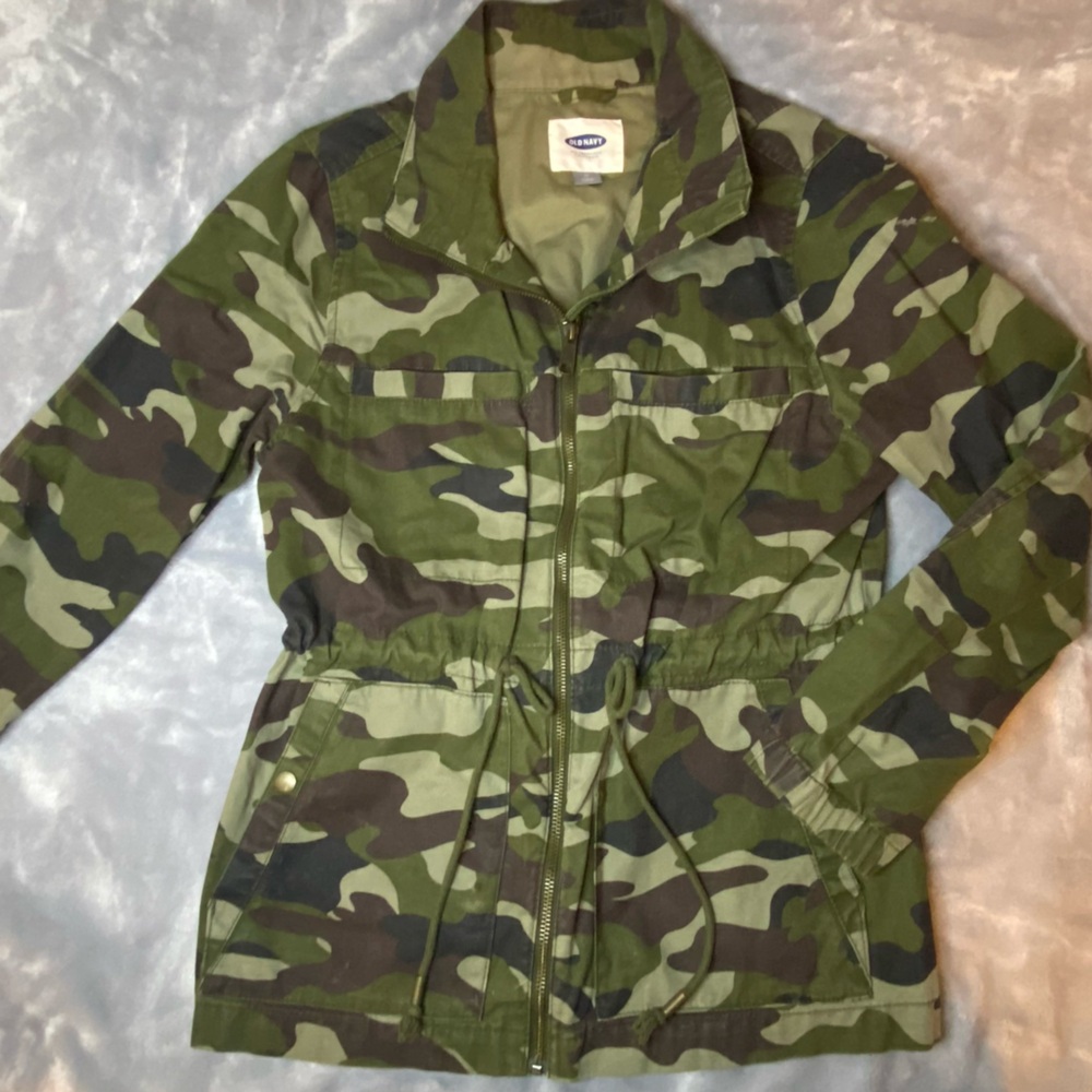 Old Navy Green Camouflage Jacket
